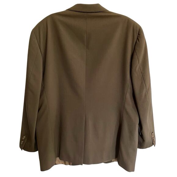 Ralph Lauren Polo University Club Mens 44R Blazer Brown Wool Two Button Vtg 80s - Picture 2 of 11